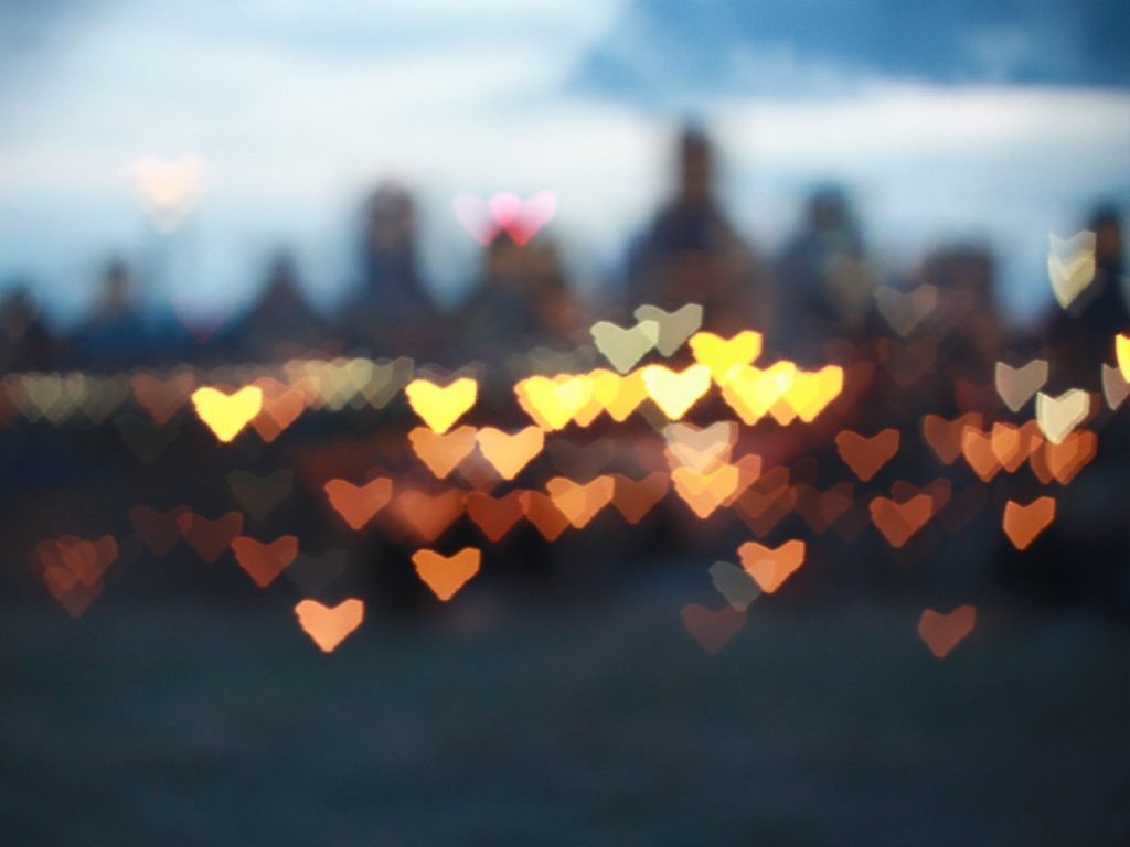 blurry hearts