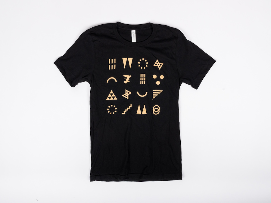 ArtPrize gold glyphs t-shirt