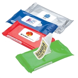 Antibacterial Hand Wipes featured in 4 different colors