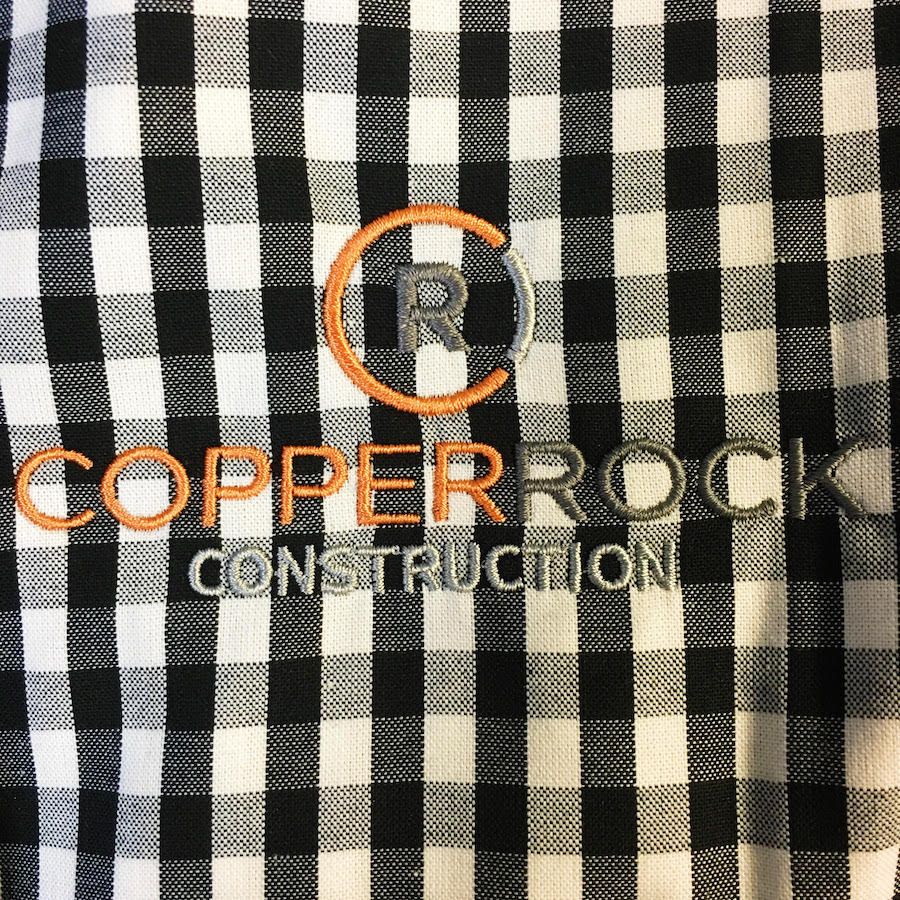 CopperRock Construction orange and gray construction