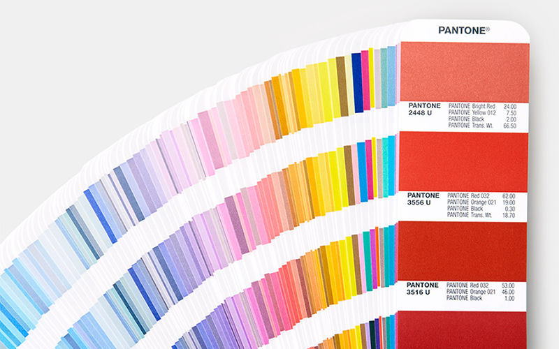 Color psychology Pantone color swatches