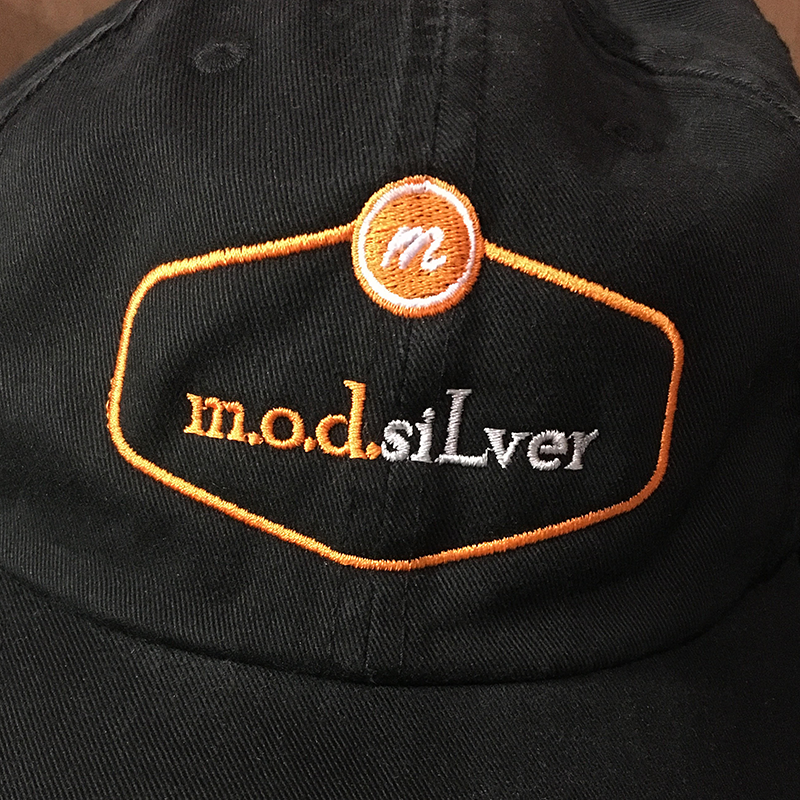 m.o.d.siLver embroidered hats