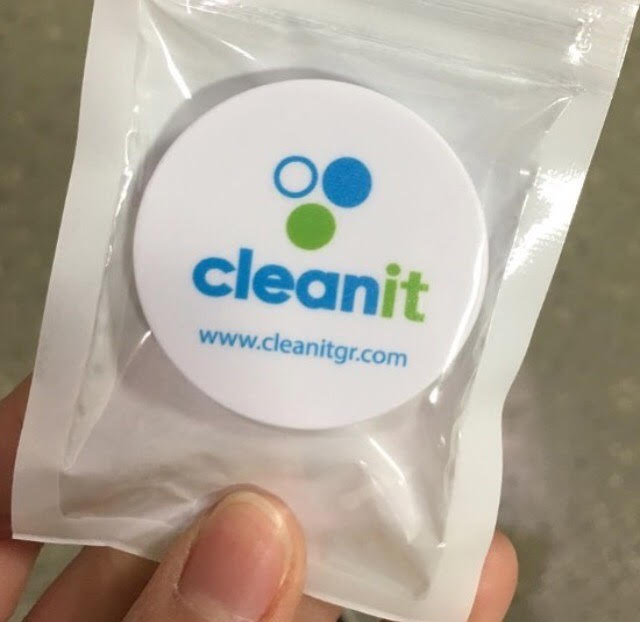 Cleanit logo PopSockets, made through MarkIt Merchandise
