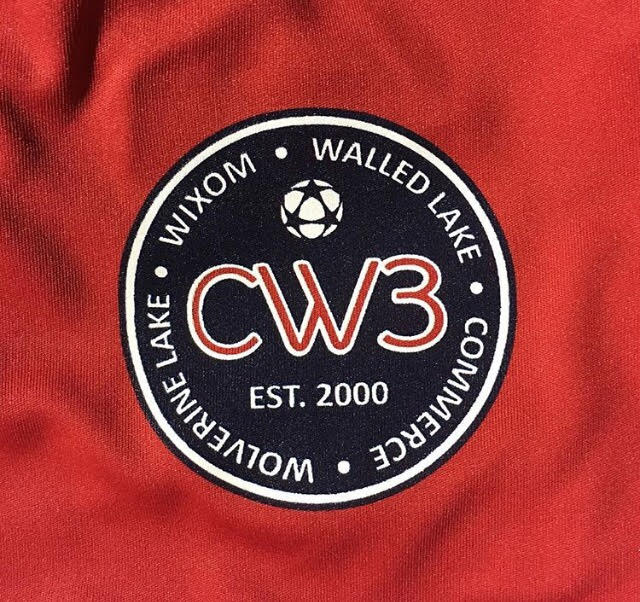 Red CW3 Soccer Screen Printed Jerseys